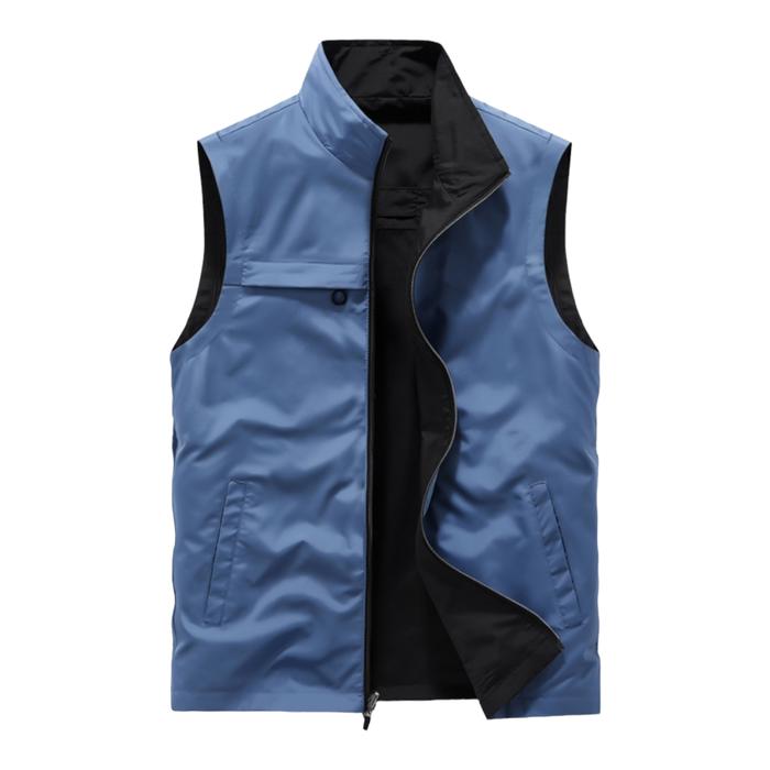 Gambar rompi pria vest model simpel big size S - 6XL - Biru, S dari NERVEE undefined Tokopedia