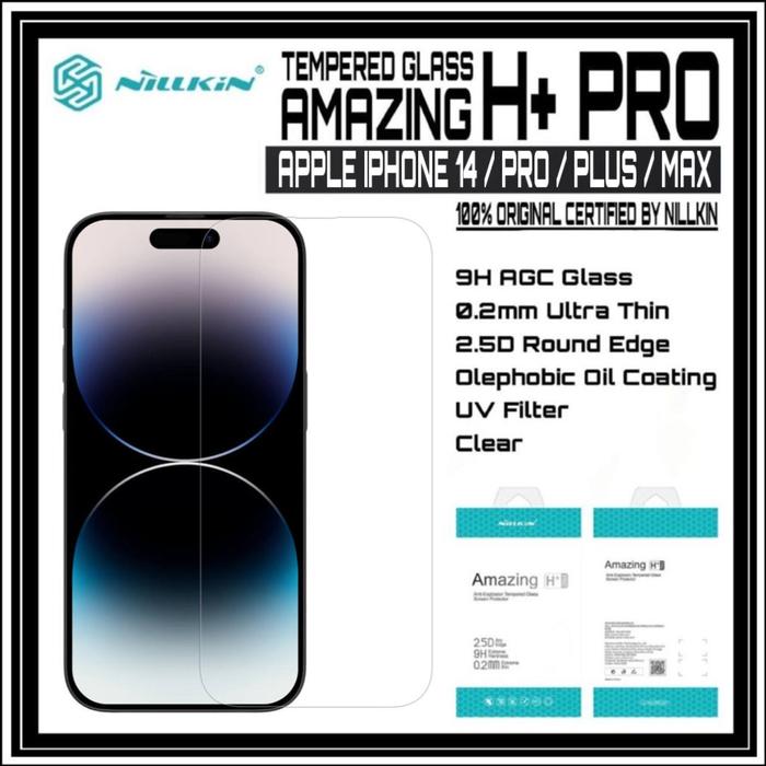 Gambar IPHONE 14 / PRO / PLUS / MAX TEMPERED GLASS NILLKIN AMAZING H+ PRO 9H - CLEAR, IPHONE 14 dari Case Thebest undefined Tokopedia