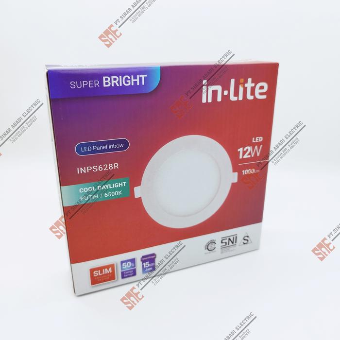 Gambar Lampu Downlight Led Inlite 12 Watt Inbow 3000K/4000K/6500K INPS628R - Cool Daylight dari PT Sinar Abadi Electric undefined Tokopedia
