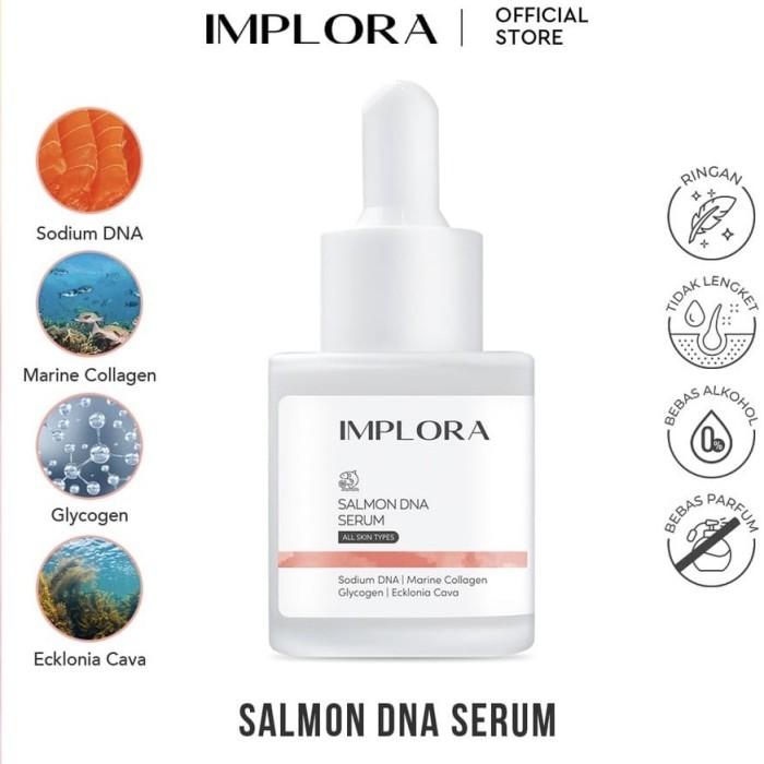 Gambar SERUM IMPLORA ACNE HYDRATING LUMINOUS MIDNIGHT PEELING - SERUM WAJAH - SALMON DNA dari queenbee kosmetik undefined Tokopedia