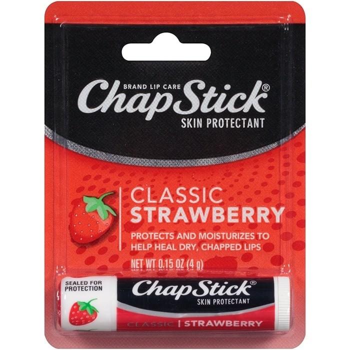 Gambar ChapStick Skin Protectant Classic Strawberry, Lip Moisturizer 0.15 oz - C Strawberry dari Healing Solutions Real undefined Tokopedia