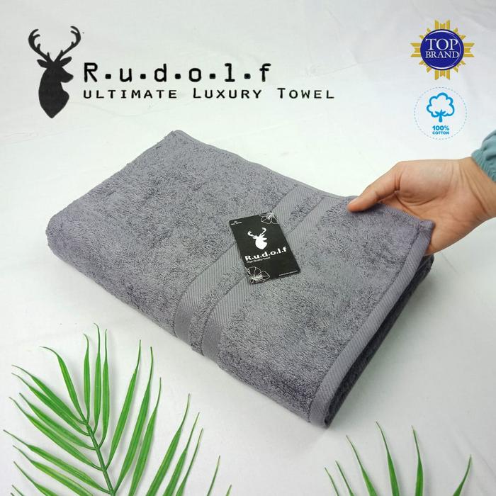 Gambar Handuk Mandi Dewasa Polos Tebal Rudolf Foresta 70x140 Hijau Army - Abu-abu dari Aneka Sprei & Bedcover undefined Tokopedia