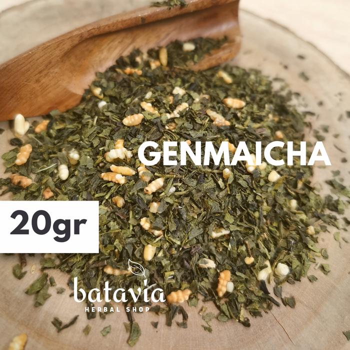 Gambar Genmaicha Japanese Green Tea Roasted Rice Premium Teh Hijau Sencha dari Batavia Herbal Shop undefined Tokopedia