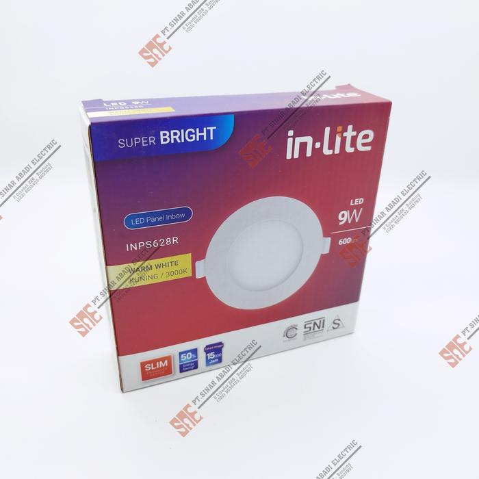 Gambar Lampu Downlight Led Inlite 9 Watt Inbow 3000K/4000K/6500K INPS628R - Warm White dari PT Sinar Abadi Electric undefined Tokopedia