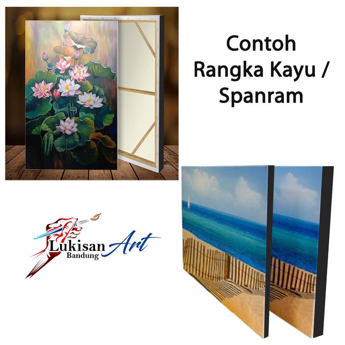 Jual LUKISAN IKAN KOI | FENGSHUI ANGKA 9 | 80 x 60 + FRAME - LUKISAN ...