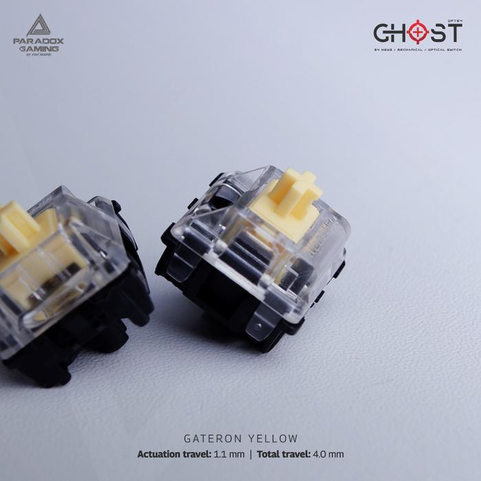 Gambar Paradox Gaming Keyboard 75% RGB GHOST ZX84 Wireless - White - Yellow dari PARADOX GAMING OFFICIAL STORE undefined Tokopedia