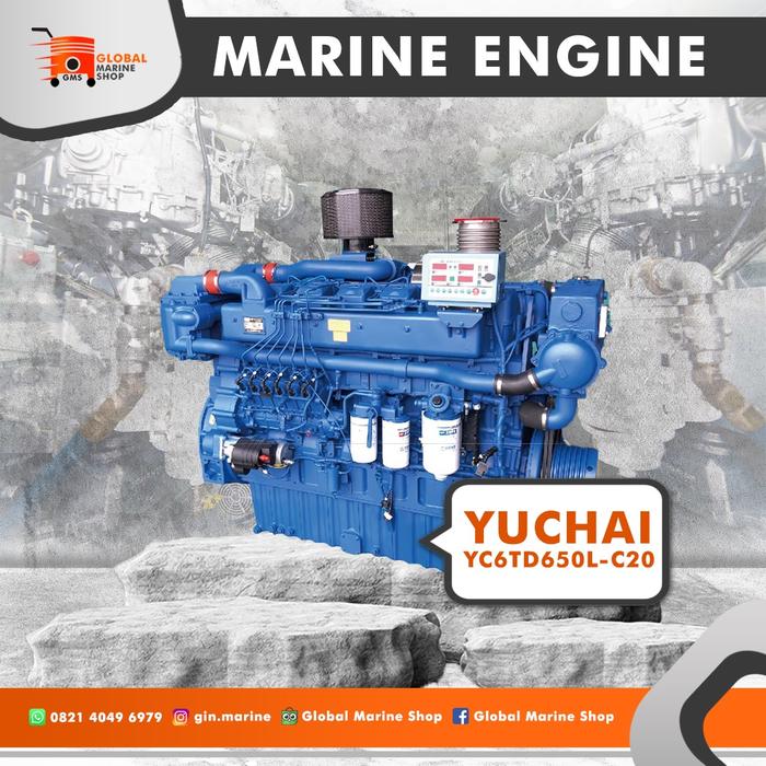 Gambar MESIN DIESEL 650HP YUCHAI YC6TD650L-C20 dari Global Marine Shop undefined Tokopedia