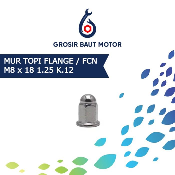 Gambar 50 Pcs Flange Cap Nut M 8 Kunci 12 Mur Topi Knalpot M8 Tinggi Nekel dari Grosir Baut Motor undefined Tokopedia