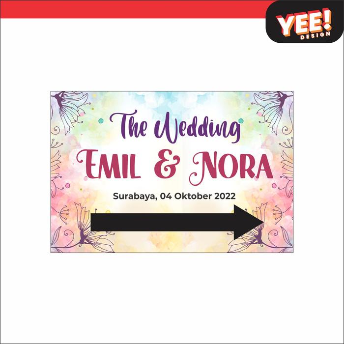 Gambar BANNER ARAH PERNIKAHAN - 004 dari yeedesign undefined 3 Tokopedia