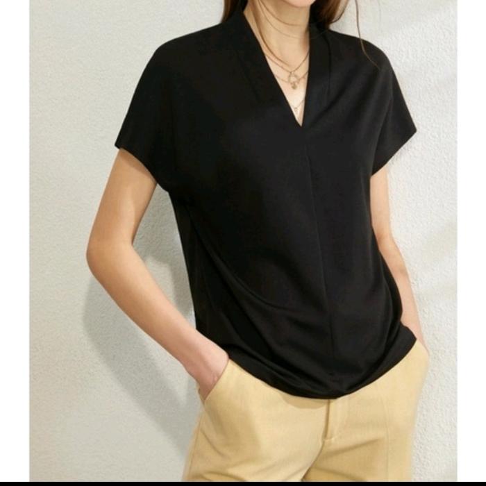 Gambar Inner Dalaman Baju Blouse Atasan Kerja Wanita, putih M - Hitam, XXL dari Tulipshop77 undefined Tokopedia