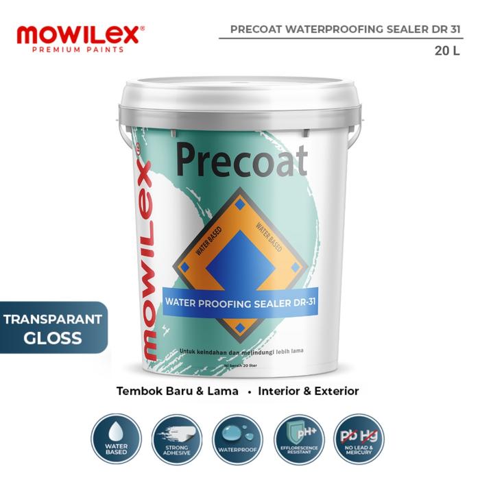 Gambar Mowilex Precoat Waterproofing Sealer DR-31 Cat Dasar Tembok - 20 Ltr dari Mowilex Indonesia undefined Tokopedia