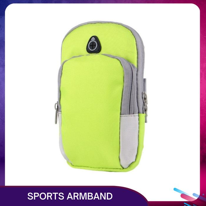Gambar Sports Armband Case Holder Hp Tas Lengan Untuk Olahraga Ukuran AllSize - Hijau Stabilo dari HAPIMART ID undefined Tokopedia