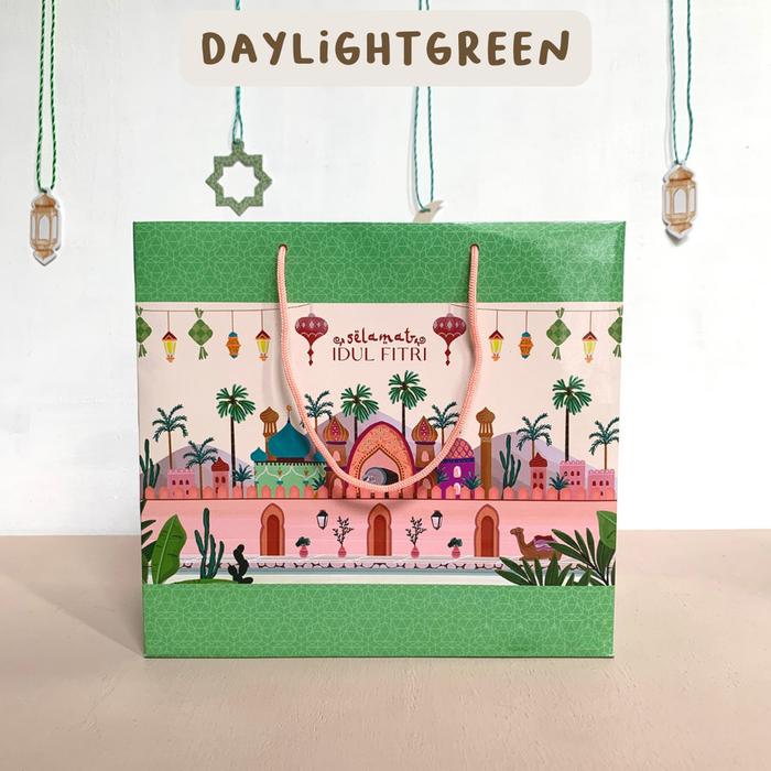 Paperbag Lebaran 22 x 11 x 20cm Paper Bag Hampers Dus Kue Idul Fitri Navy  di Gumarang Jaya Packaging Tokopedia