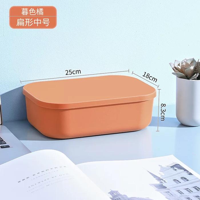Gambar Plastic Storage Box Tempat Penyimpanan Serbaguna Warna Warni Tutup - A, Orange dari Hallo Living undefined Tokopedia