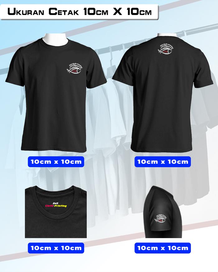 Gambar Kaos Custom Sablon Satuan Digital DTF - Lengan Pendek - 1 sisi - Design 10x10cm, XS dari 2n5clothprinting undefined Tokopedia