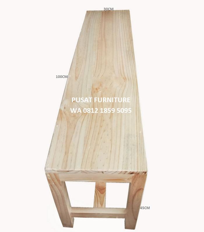 Gambar BANGKU POLOS PANJANG 100X30X45CM dari PUSAT FURNITURE1 undefined Tokopedia