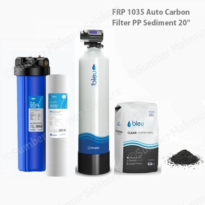 Gambar Bleu Penguin Filter air FRP 1035 Auto Carbon + Filter PP Sediment 20" - FIlter+Pasang dari Sumber Makmur Sejahtra undefined Tokopedia