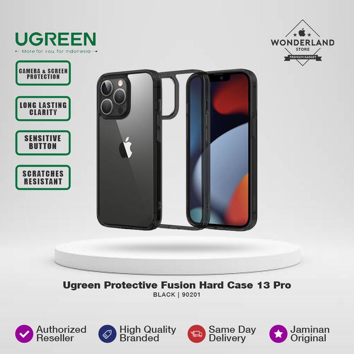 Gambar Ugreen Protective Fuze Case Casing Clear iPhone 12 Mini ProMax 13 Pro - FuzeBlack13Pro dari Wonderland Store undefined Tokopedia