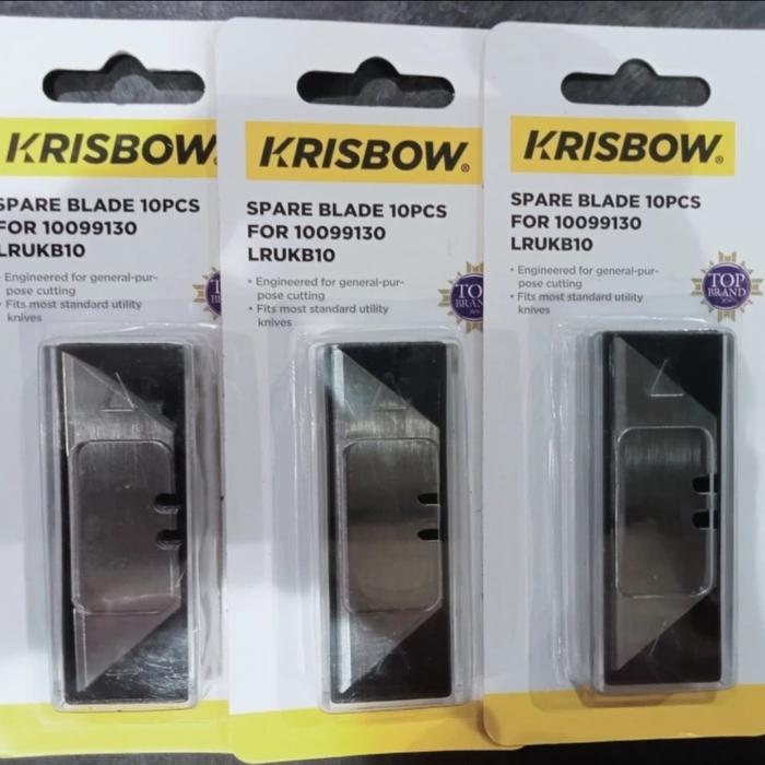Gambar Krisbow Retractable Quick Change Utility Knife Pisau Cutter Carter - Refill isi 10P dari SteampowFIN undefined Tokopedia