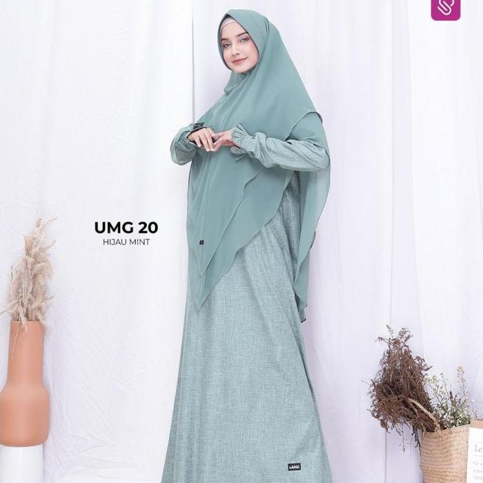 Gambar Gamis Katun Linen Luxury Busui Daily Ukhti Munira UMG 20 - Hijau Mint, XL dari Mafaza Aghnia butik undefined Tokopedia