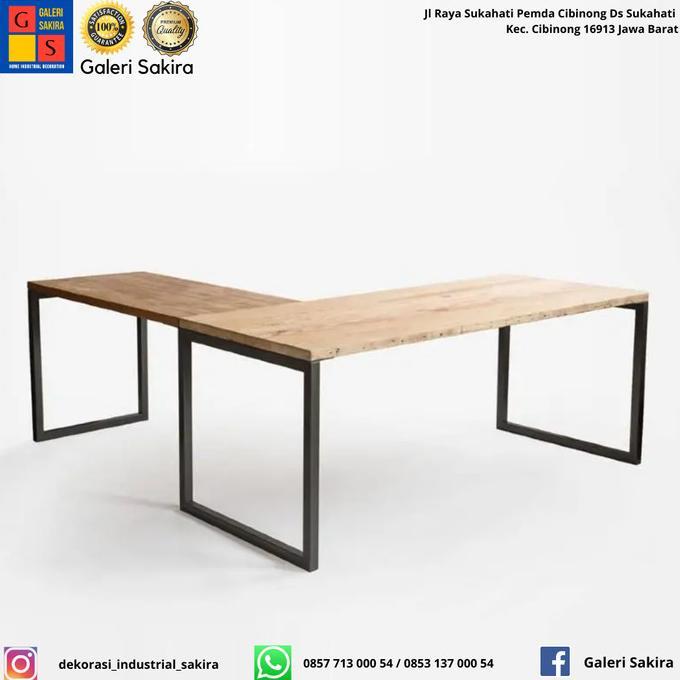 Gambar Meja Kerja/ Meja Kantor/ Meja Komputer/ Meja Gaming/ Meja Letter L - Lebar 40 cm, FJL dari salsa stay undefined Tokopedia