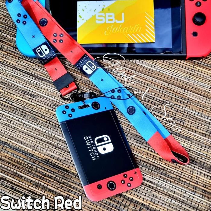 Gambar Tempat kartu / ID card holder / tempat flash card e toll / name tag - SWITCH RED dari Genki Ritchi undefined Tokopedia