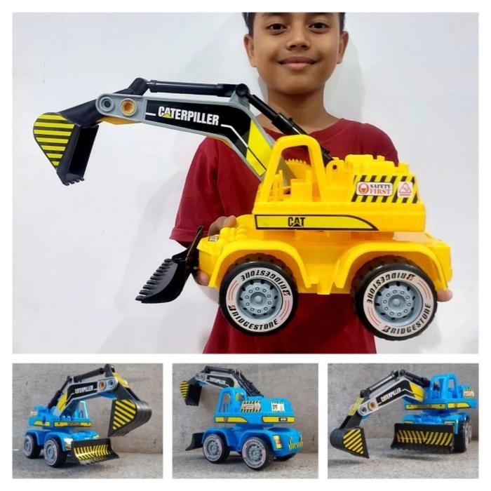 Gambar Mainan Mobil Dump Truk Jumbo - Mobilan Truck Besar Anak Laki Set Hadiah Cowok Beraneka warna - Excavator dari Rumah Chiko undefined Tokopedia