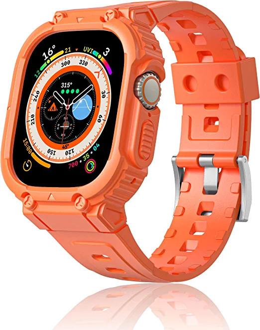 Gambar COTECi Strap With Case Armor for iWatch Ultra iWatch Ultra 2 49mm - Orange dari COTECi ID undefined Tokopedia