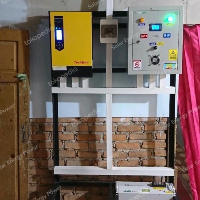 Paket Starting Panel Surya Hybrid Offgrid 3000Watt 1kWp PSW Toroidal Low Frekuensi - Inverter 3000W