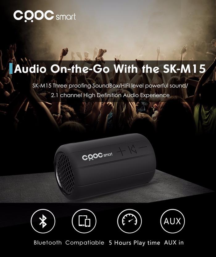 Gambar Speaker Mini Wireless Bluetooth Waterproof Portable Sepeda CRDC SK-M15 dari Lbagstoremall undefined Tokopedia