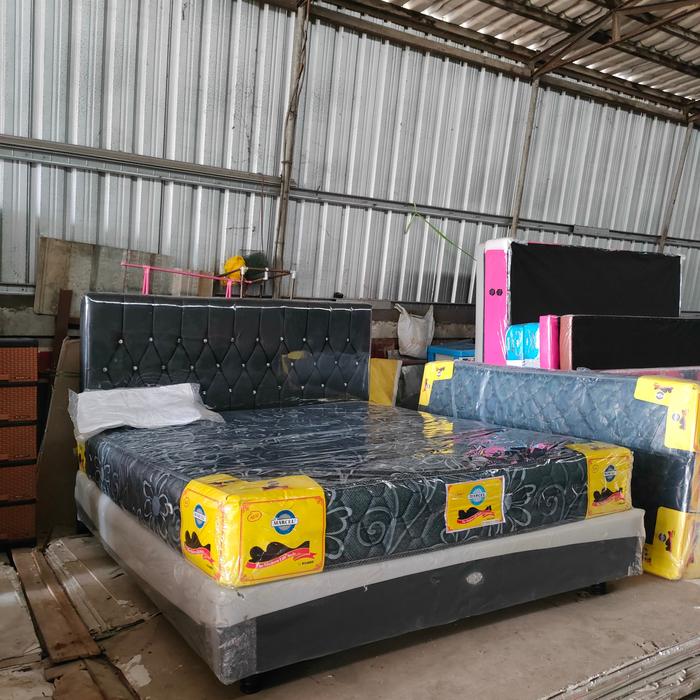 Gambar SET RANJANG DAN SPRINGBED PROMO BY BIGLAND 180X200 (banyak warna) dari CITRAJAYAMEUBEL undefined Tokopedia