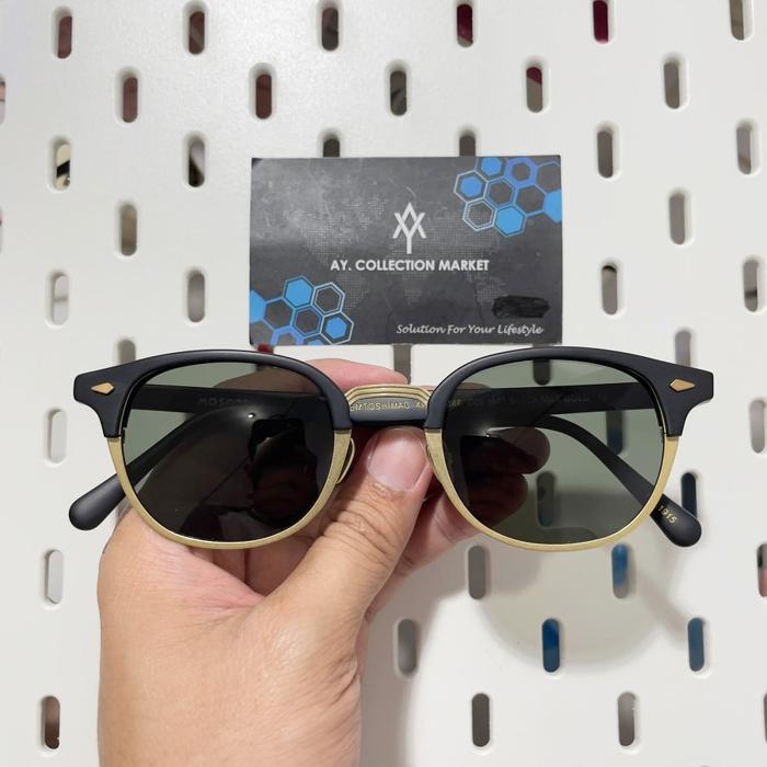 Gambar Kacamata Sunglasses Polarized Moscot Lemtosh Mac Sun Highest Grade - Hitam-Gold dari AY-COLLECTION MARKET undefined Tokopedia