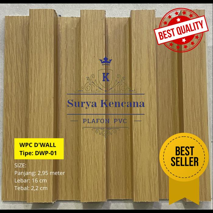 Gambar (Khusus Bandung) DE WALL Panel WPC Tipe DWP/Modern Interior Dinding 3D - DWP-01 dari Kencana Plafon PVC Bandung undefined Tokopedia