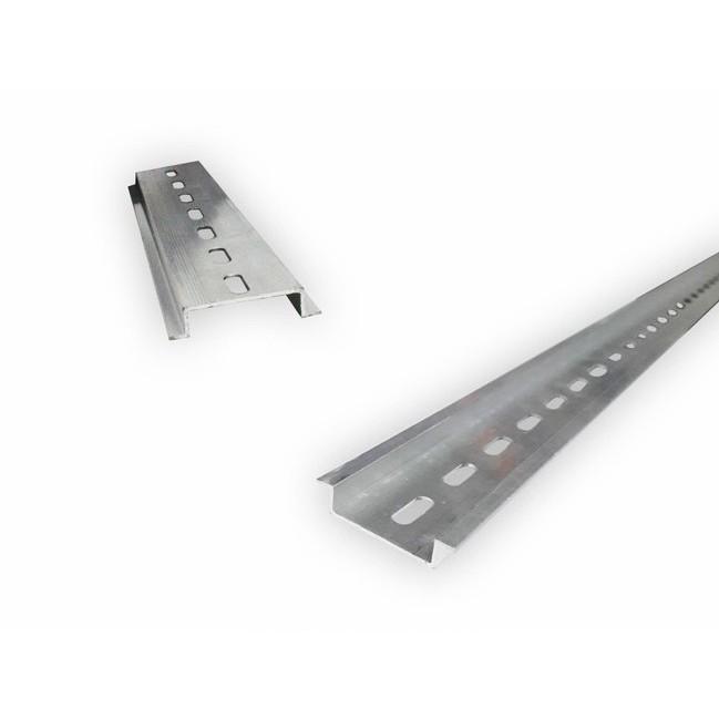 Gambar Aluminium Din Rail Rel MCB di Panel Box 1 / 2 Fungsi Panjang 1 Meter - 1 Fungsi dari Pi Toserba undefined Tokopedia