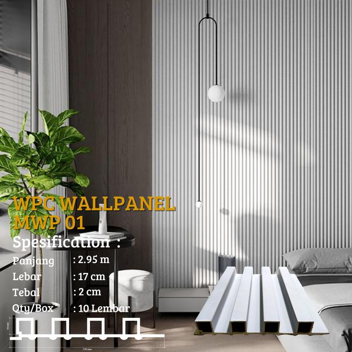 Gambar WPC Wallpanel minimalis hiasan dinding Harga Perlembar - MWP 01 dari juragan interindo undefined Tokopedia