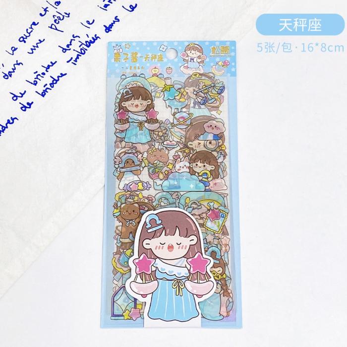 Gambar Stiker PET anti air 12 zodiak bintang part 2 aesthethic DIY kawaii - Libra dari Arcae shop undefined Tokopedia