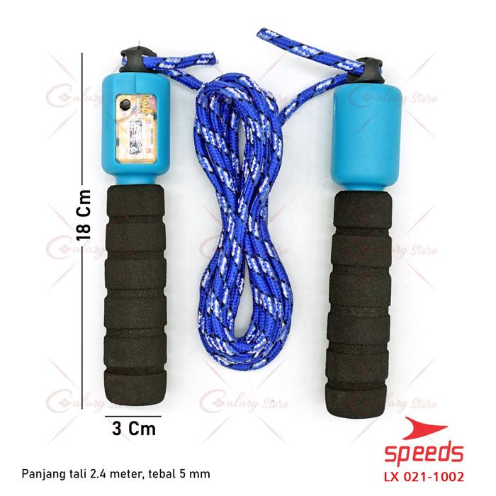 Gambar Lompat Tali Skipping Jumping Rope Alat Olahraga Gym Fitness 021-1609 - 1002 Biru dari Calary Toys undefined Tokopedia