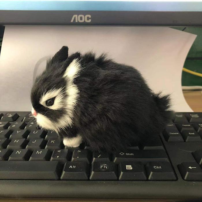 Jual Boneka Anak Kelinci Simulasi Pajangan Meja Plush Rabbit Bunny ...