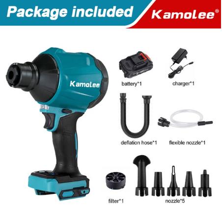 Gambar Kamolee - TURBO AIR BLOWER / Vacum Inflator Multifungsi 5 in 1 Wireless / Vakum Udara Serbaguna - 1 SET+BAT dari Toko Perkakas Listrik_NEW undefined Tokopedia