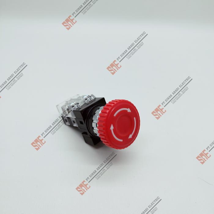 Gambar Emergency Push Button Hanyoung Push / Turn Reset 5A 250VAC - Push Turn Reset dari PT Sinar Abadi Electric undefined Tokopedia