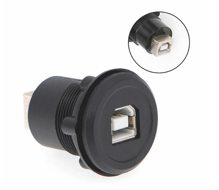 Gambar 22mm USB connector socket Panel mount - Black dari Tekno Kreasi Elektronik undefined Tokopedia