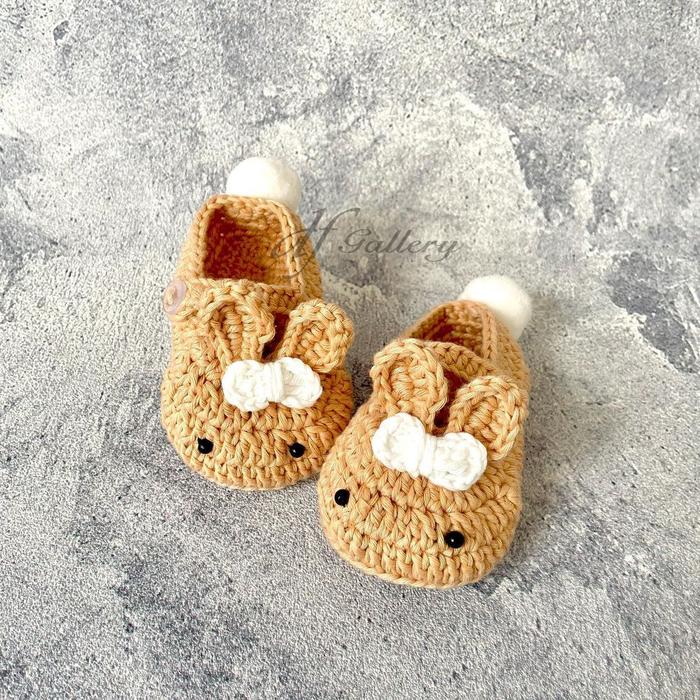 Gambar Sepatu Bayi Perempuan Rajut Bunny dfGallery Sepatu Rajut Lucu - Coksu, 6-9 Bulan dari dfGallery.id undefined Tokopedia