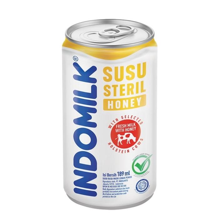 Gambar Indomilk Susu Steril Honey | Plain189 ml - HONEY 189ml dari AYEmart undefined Tokopedia