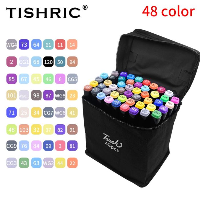 Gambar 80 Pcs Spidol Sepidol Gambar Warna Warni 1 Set Lengkap Murah Art Anak - 48 Warna dari Om Dagang undefined Tokopedia