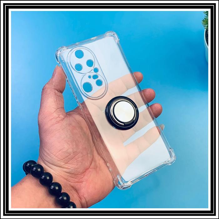 Gambar HUAWEI P50 / P50 PRO CRYSTAL CRACK I-RING SOFT CASE COVER CASING TPU - HUAWEI P50 PRO, CLEAR(FC)+RING dari Best Accesories Hp undefined Tokopedia