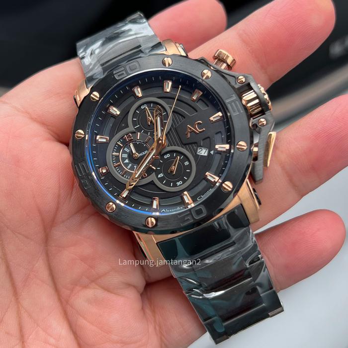Gambar Alexandre Christie AC 9205 MC / BC - Black Rosegold dari Lampung Jam Tangan undefined Tokopedia