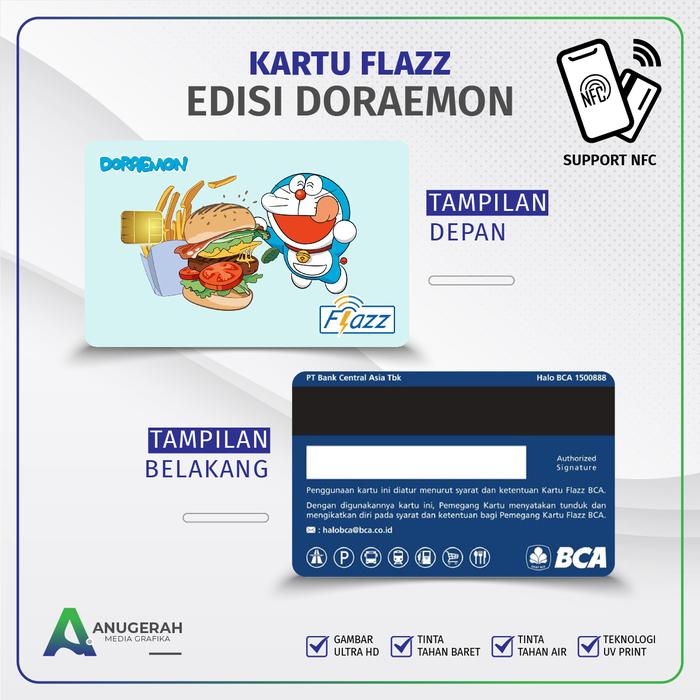 Gambar Kartu Flazz BCA Gen 2 Motif Doraemon Limited Edition - Doraemon Burger dari AMG Produk undefined Tokopedia