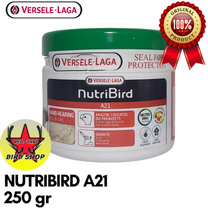 Gambar Nutribird A21 Versele Laga Pakan Lolohan Bubur Loloh Piyik Bayi Anak Burung Lovebird Kenari Parkit Paruh Bengkok - 250 GRAM dari Red start undefined Tokopedia