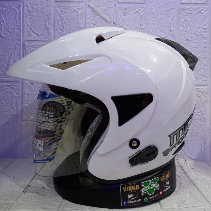 Gambar HELM MDS PROTECTOR SOLID WHITE - White, XL dari jodoh Helmet undefined Tokopedia