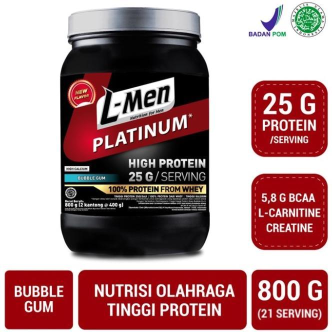 Gambar [TERLARIS] L-MEN PLATINUM BUBBLE GUM 800G (25GR PROTEIN) - SUPLEMEN dari sabina_official undefined Tokopedia
